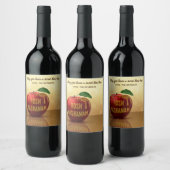 Rosh Hashanahユダヤ人ハニーアップル ワインラベル (ボトル)