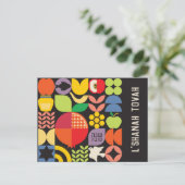 Rosh Hashanahユダヤ人年賀状 ポストカード (スタンド正面)