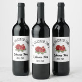 Rosh Hashanahユダヤ人新年パーソナライズされた名Ho ワインラベル (ボトル)