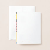 Rosh Hashanahユダヤ人新年ヘブライ語 箔カード (裏面封筒付き)