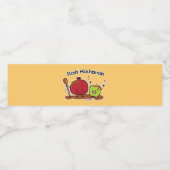 Rosh Hashanahリンゴのザクロ蜂蜜ユダヤ人の新 ペットボトルラベル (シングルラベル)