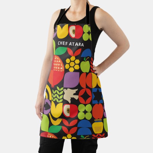 Rosh Hashanah幾何パーソナライズされたアイコンのエプロン エプロン (インサイチュ)