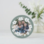 Rosh Hashanah白リンゴの花の写真 シーズンカード (スタンド正面)