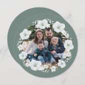 Rosh Hashanah白リンゴの花の写真 シーズンカード (正面/裏面)