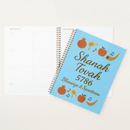 Rosh Hashanah 5786 Planner – Blessings & New Begin プランナー手帳 (ディスプレー)