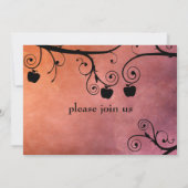 Rosh Hashanah Appleシルエット 招待状 (裏面)