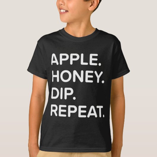 Rosh Hashanah Honey Dip Repeat Jewish New Year 202 Tシャツ (正面)