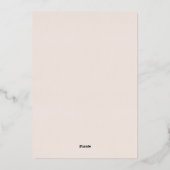 Rosh Hashanah Jewand年末年始の葉写真 箔シーズンカード (裏面)