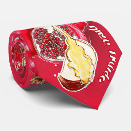 Rosh Hashannah -幸せで、甘い新年 ネクタイ