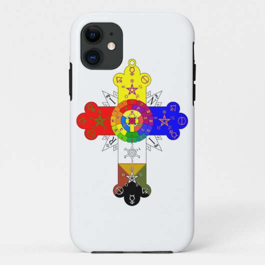 Rosicrucianばら色の十字のLamenのiPhoneの箱 Case-Mate iPhoneケース (裏面)