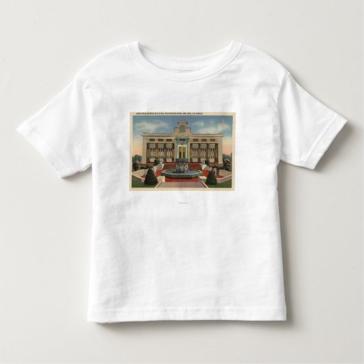 Rosicrucian公園、バラCroix Sciene Bldg トドラーTシャツ (正面)