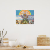 Rosicrucian symbols of the Trinity ポスター (キッチン)