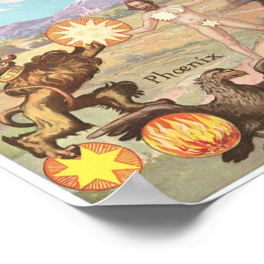 Rosicrucian symbols of the Trinity ポスター (角)