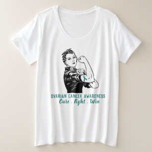 Rosieによっては卵巣癌が戦います プラスサイズTシャツ