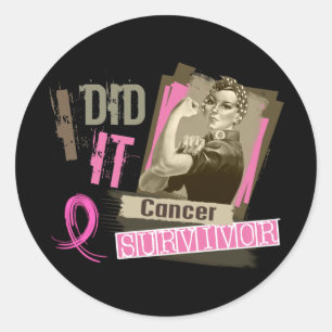 Rosieのセピア色私はそれを胸Cancer.pngしました ラウンドシール