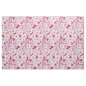 ROSIEの意見の赤いバラの花柄パターン ファブリック (ファットクウォーター)
