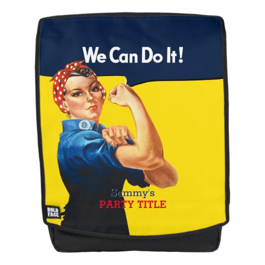 Rosieパーティーのカスタマイズ バックパック (正面)