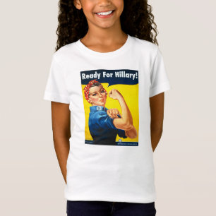 Rosieヒラリーの女の子のBellaのTシャツのためのリベッター Tシャツ