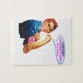 Rosieリベッターの乳癌の慈善のTシャツ ジグソーパズル (横)