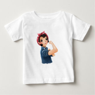 rosieリベッターの女性私達はそれをしてもいいです! WWII ベビーTシャツ