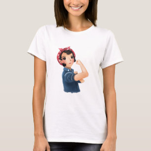 rosieリベッターの女性私達はそれをしてもいいです! WWII Tシャツ
