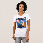 Rosieリベッターの無地ので青いTシャツ Tシャツ (正面フル)
