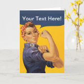 Rosieリベッター私達はそれをしてもいいです! ここのあなたの文字 カード (黄色い花)