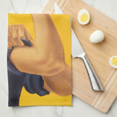 Rosieリベッター私達はそれをしてもいいです! ここのあなたの文字 キッチンタオル (四つ折り)