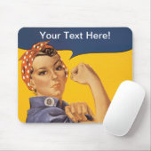 Rosieリベッター私達はそれをしてもいいです! ここのあなたの文字 マウスパッド (マウス)