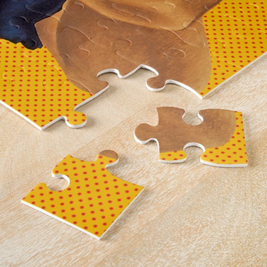 Rosieリベッター私達はそれをしてもいいです! 赤い水玉模様 ジグソーパズル (側面)