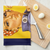 Rosieリベッター私達はヴィンテージそれをしてもいいです キッチンタオル (四つ折り)