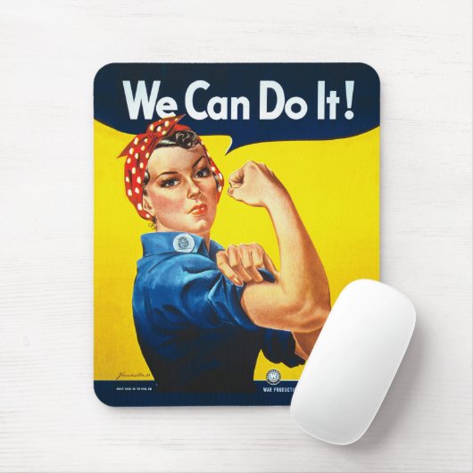 Rosieリベッター私達は第二次世界大戦それをしてもいいです マウスパッド (マウス)