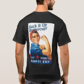 "Rosie"の-暗いTシャツとのFitForce Tシャツ (裏面)