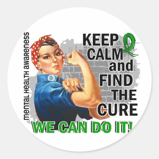 Rosie 保 Calm Mental Health.png ラウンドシール (正面)