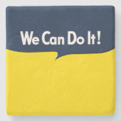 Rosie Graphic Bubbleを実行できる ストーンコースター (正面)