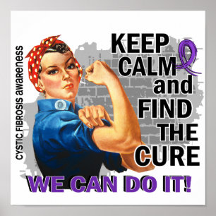 Rosie Keep Calm Cystic Fibrosis.png ポスター