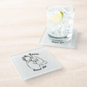 Rosie Raised Decade - Canvas Print ガラスコースター (アングル)