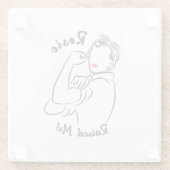 Rosie Raised Decade - Canvas Print ガラスコースター (裏面)