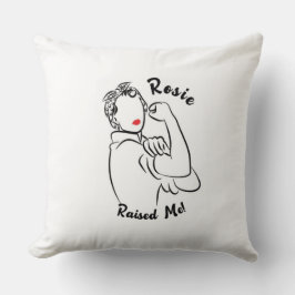 Rosie Raised Decade - Canvas Print クッション