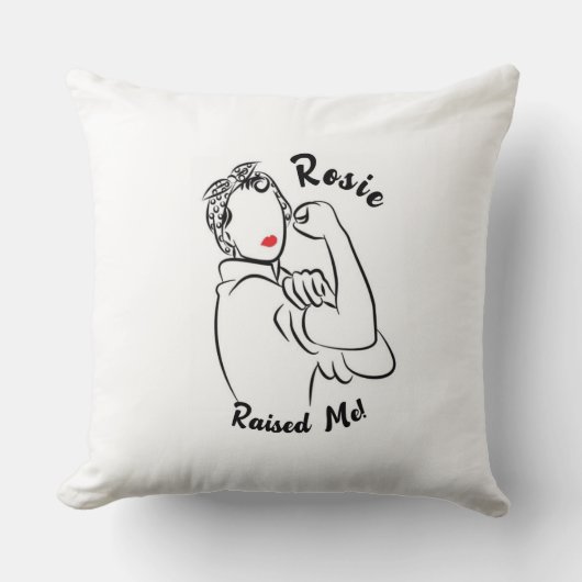 Rosie Raised Decade - Canvas Print クッション (正面)