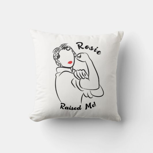 Rosie Raised Decade - Canvas Print クッション (正面)