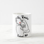 Rosie Raised Decade - Canvas Print コーヒーマグカップ (中央)