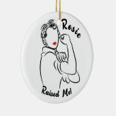 Rosie Raised Decade - Canvas Print セラミックオーナメント (右)