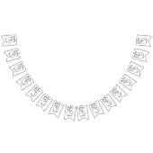 Rosie Raised Decade - Canvas Print バンティングフラッグ (全)