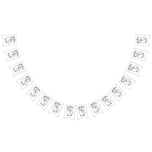 Rosie Raised Decade - Canvas Print バンティングフラッグ (全)