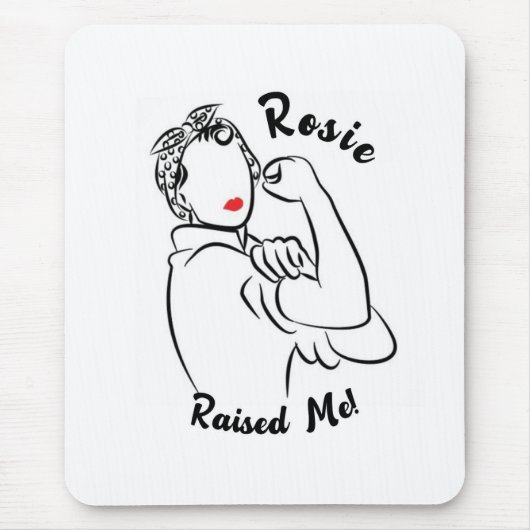 Rosie Raised Decade - Canvas Print マウスパッド (正面)