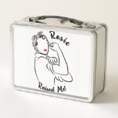 Rosie Raised Decade - Canvas Print メタルランチボックス (裏面)