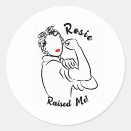 Rosie Raised Decade - Canvas Print ラウンドシール