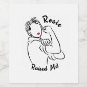 Rosie Raised Decade - Canvas Print ワインラベル (シングルラベル)