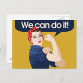 Rosie Riveter我々はそれを行うことができる ポストカード (正面/裏面)